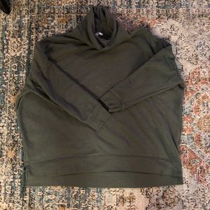 Green Cowl Neck Tunic Sweatshirt